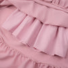 Girls Summer Casual Dress Bow Tie Back Dresses Off Shoulder Ruffled Hem