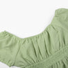 Girls Summer Casual Dress Bow Tie Back Dresses Off Shoulder Ruffled Hem