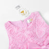 Little Girl's Sleeveless Tulle 3D Flower Rainbow Dress for Wedding Party