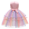 Rainbow Flower Girl Wedding Dress Princess Tutu Ball Gown for Special Occasions