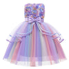 Rainbow Flower Girl Wedding Dress Princess Tutu Ball Gown for Special Occasions