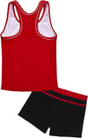 Girls Swimsuit Two-Piece Tankini Swimwear with Boyshorts