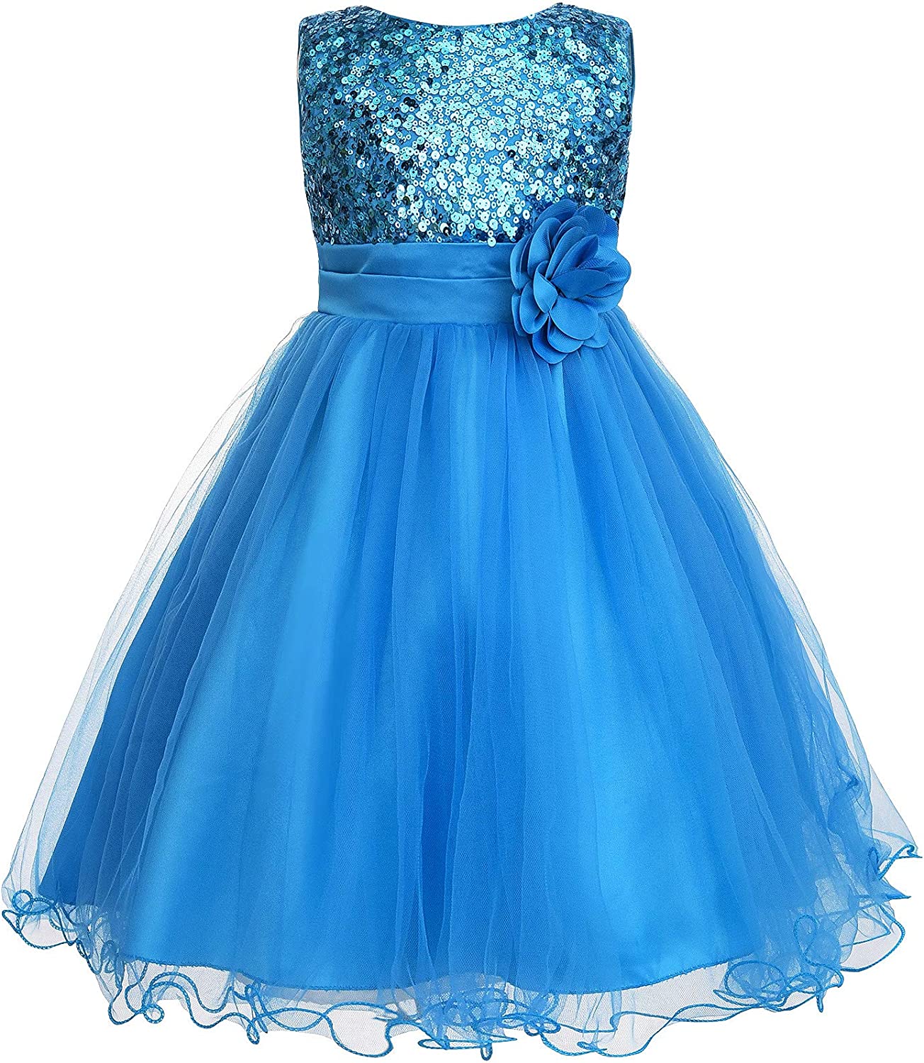 Sequin Sleeveless Tulle Mesh Flower Girl Party Dress Uhnice Sequin Sleeveless Tulle Mesh Flower Girl Party Dress Uhnice