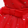 Girl's Off Shoulder Tulle Dress Sequin Flower Girl Tutu