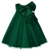 Flower Girl Dress A-Line Tulle Tutu for Wedding Birthday Party with Bow-Knot