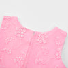 Flower Girl Embroidered Dress Sleeveless Lace Ball Gown Formal Princess Dress for Wedding Birthday Party