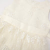 Flower Girl Embroidered Dress Sleeveless Lace Ball Gown Formal Princess Dress for Wedding Birthday Party