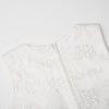 Flower Girl Embroidered Dress Sleeveless Lace Ball Gown Formal Princess Dress for Wedding Birthday Party