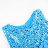 Little Girl's Sequin Sleeveless Mesh Rainbow Dress for Wedding Party
