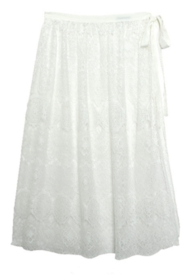 Lace Crochet Beach Veil Wrap Dress White without Swimsuits