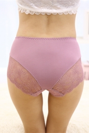 Purple Lace Floral Seamless Panty