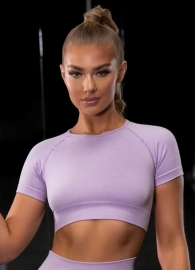 Women Yoga Sports Crop Top Shirts Tops Tight-Fitting Sportwear