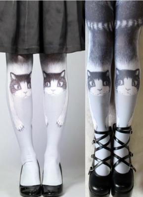 Japanese Kitty White Legging