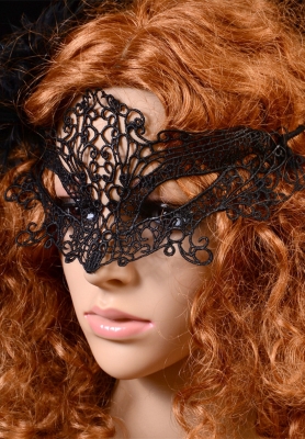 Cheap Fashion Masquerade Party Night Club Lace Mask Black