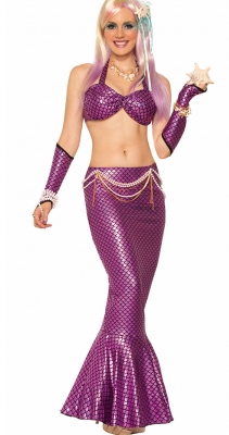 High-End Hallowmas Mermaid Costimes Sexy Lingerie  Pink