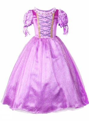 Girls Princess Rapunzel Party Dress Costume