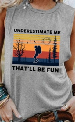 Women Tank Tops That'll Be Fun Graphic Casual Sleeveless Tops