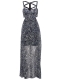 Leopard Print Chiffon Printing Dress Maxi Dress