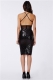 Bling Bling Sexy Black Backless Lady Dress