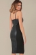 Black hot sale sling Midi dress