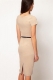 Khaki Fashion Slimming Midi Dress with Buttons