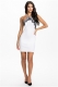 White Lace Trim Fashion Dress