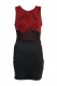Red and black well appearance sexy women dress