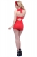 Plus Size Sexy New One Piece Pleated Bikini Swimwear in Red