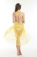 Transparent sexy beach dress light yellow