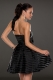 Black strapless beauty skirt dress