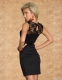  hot sale lady fashion black club dress