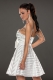 White strapless beauty skirt dress