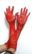 Jacquard weave gloves Red