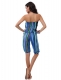 Fashion rompers with blue streak