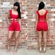 New 2014 Fashion Hollow Out Sexy Bandage Dress red