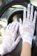 Lace Floral Crocheted Sun Protective Short Knitted Gloves White
