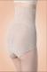 High Waisted White Abdomen Underwear
