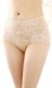Wholesale Sexy Women Floral Sheer Lace Undershorts Apricot