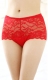 Wholesale Sexy Women Floral Sheer Lace Undershorts Red