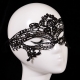 Handmade Mysterious Black Night Club Lace Party Mask