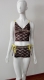 Two Pieces Lace Babydoll Brown