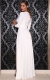 White Latex High Split Front Body Suit Maxi Dress
