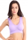 Plus Size Lace Put-Ups Double Layer Underwired Sporty Yoga Bra Purple
