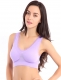 Plus Size Lace Put-Ups Double Layer Underwired Sporty Yoga Bra Purple