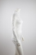 Elegant Embroider Lace High Neck Mini Dress White