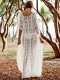 New Arrival White Loose Lace Beach Long Dress