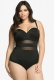 Wholesale Black Women Gauze Swimwear Plus Size Bikini