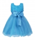 Girl Pageant Party Formal Dress Ceremony Flower Communion Dress Blue