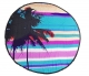 Door Mat Summer Sunlight Beach Palm Tree with Blue Clear Sky Art Print Indoormat Outdoor Mat