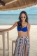 2017 Womens Floral Print Summer Beach Wrap Cover Up Maxi Skirt